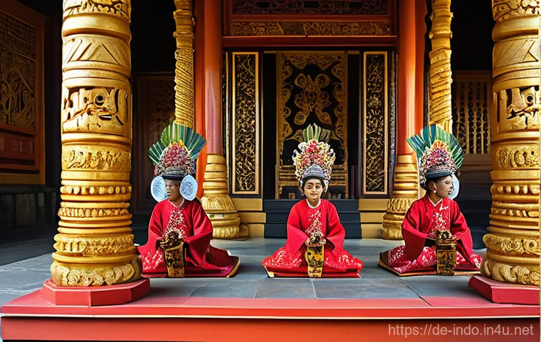 족자카르타 크라톤 궁전 - **"A majestic panoramic view of the Kraton's grand entrance and central courtyard in Yogyakarta, bat...